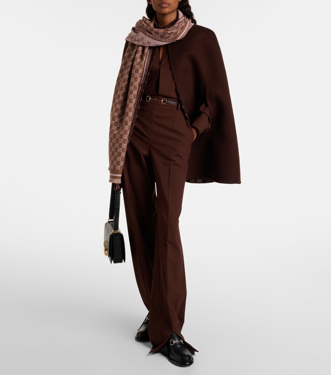 GG wool-blend jacquard scarf | Gucci