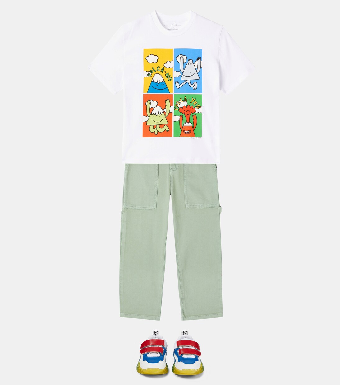 Appliqué cotton-blend cargo pants | Stella McCartney Kids