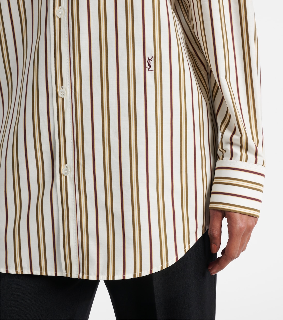 Cassandre striped cotton poplin shirt | Saint Laurent