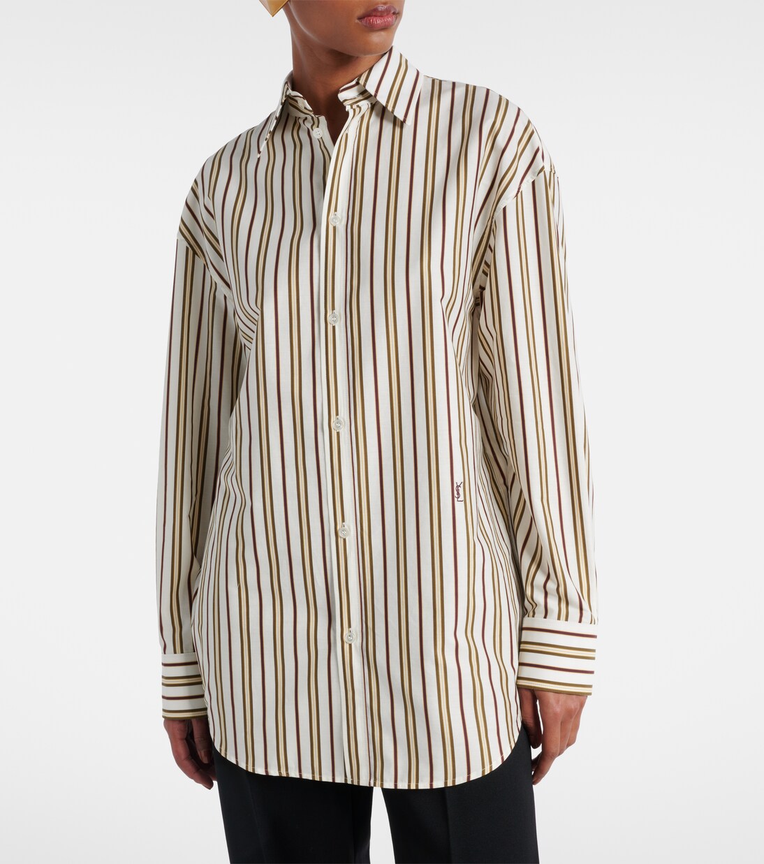 Cassandre striped cotton poplin shirt | Saint Laurent