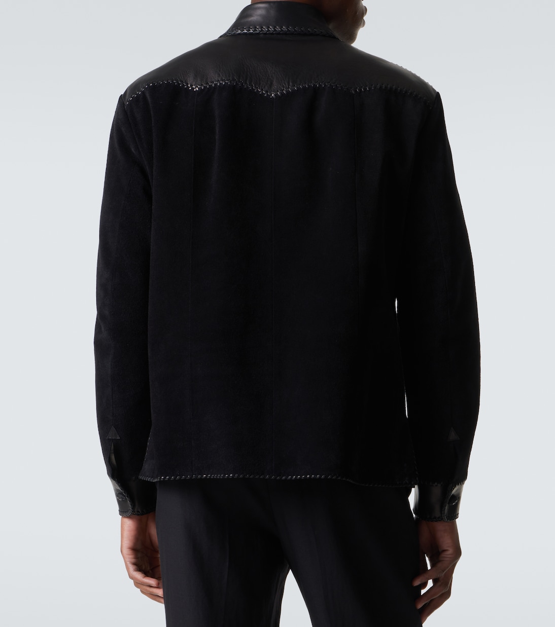 Hemdjacke aus Veloursleder  | Ralph Lauren Purple Label