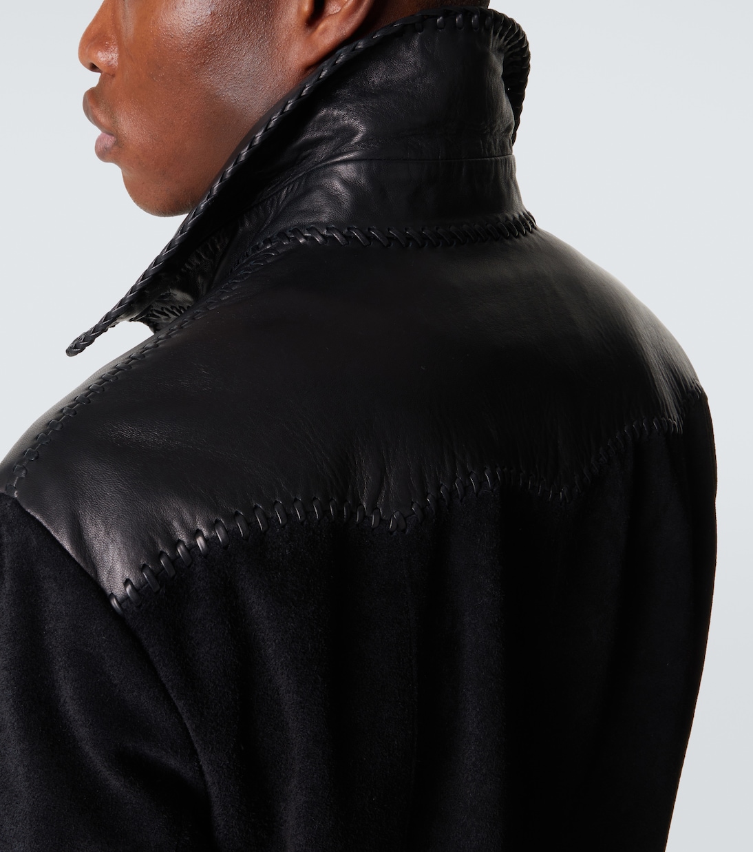 Hemdjacke aus Veloursleder  | Ralph Lauren Purple Label