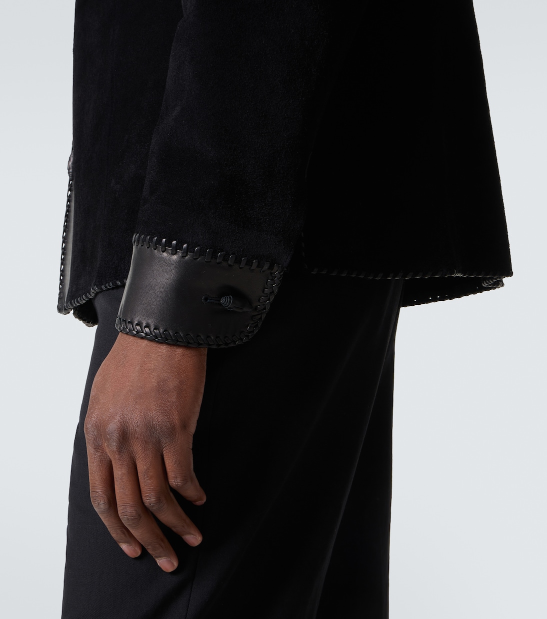 Hemdjacke aus Veloursleder  | Ralph Lauren Purple Label