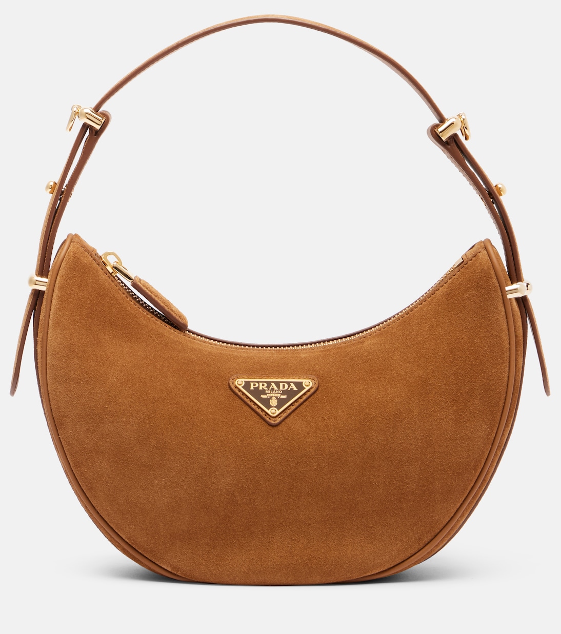 Schultertasche Prada Arqué aus Veloursleder | Prada