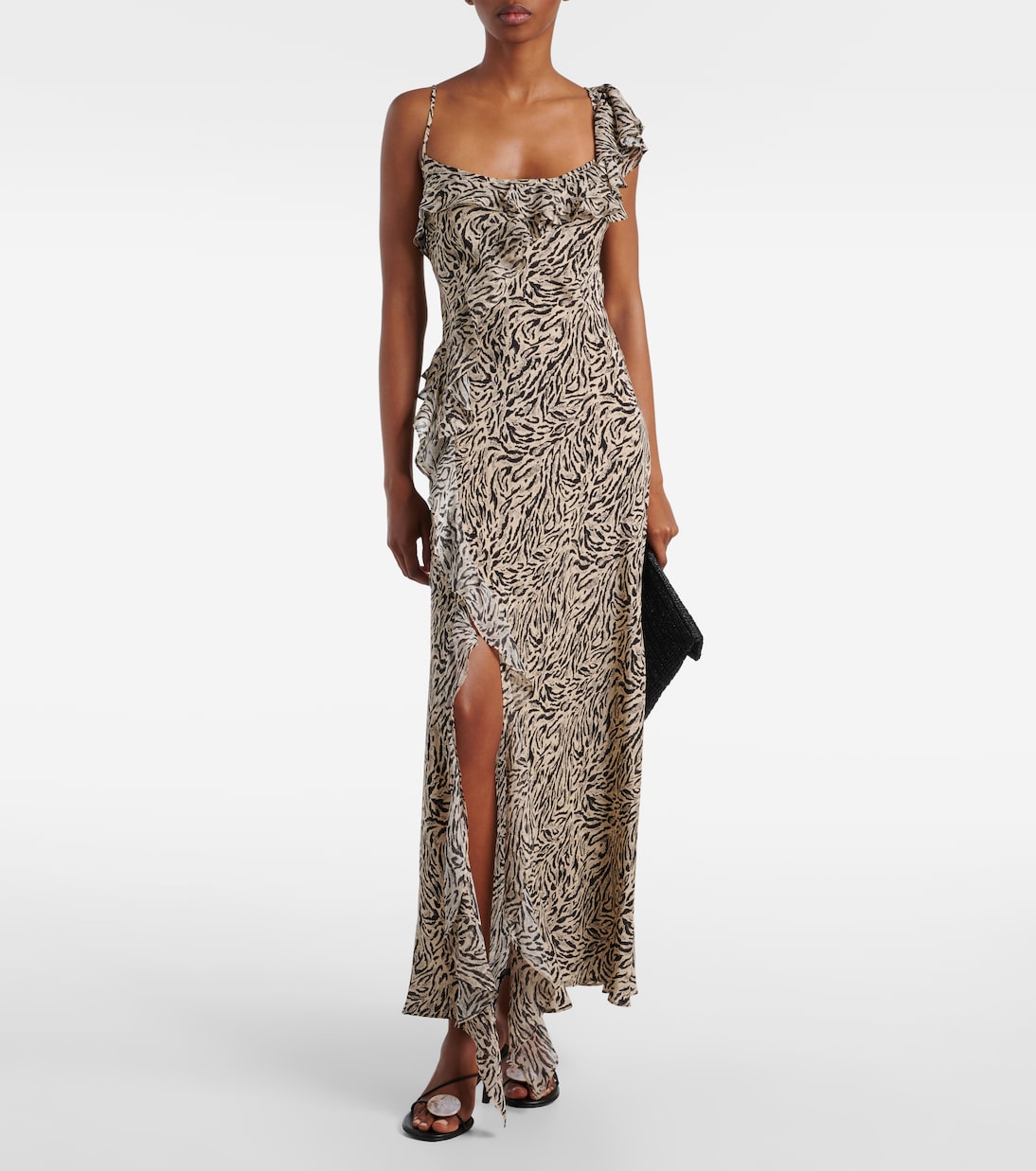 Robe longue Ester en crêpe de soie | Rixo