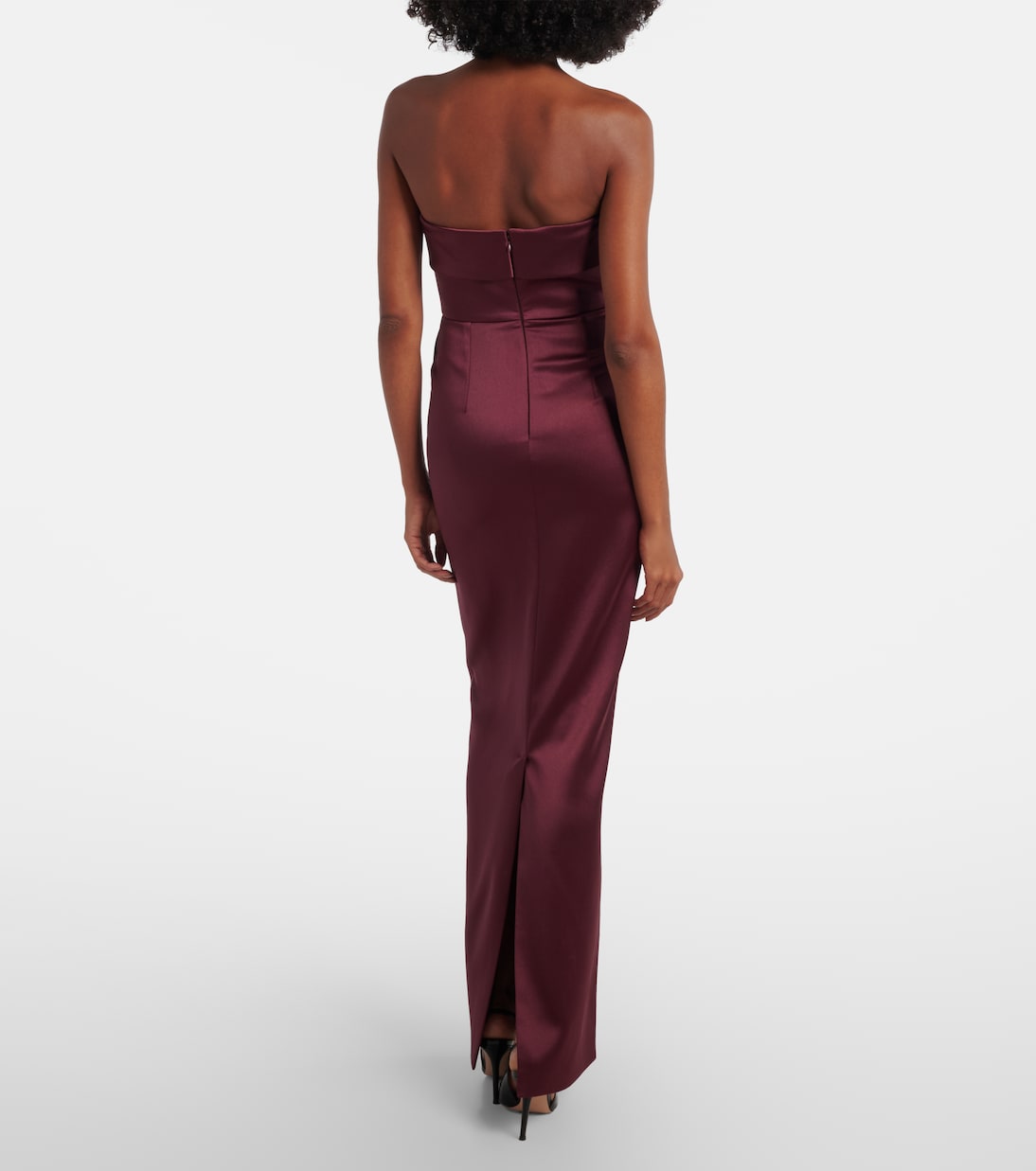 Abito lungo Rhea in raso | The New Arrivals Ilkyaz Ozel