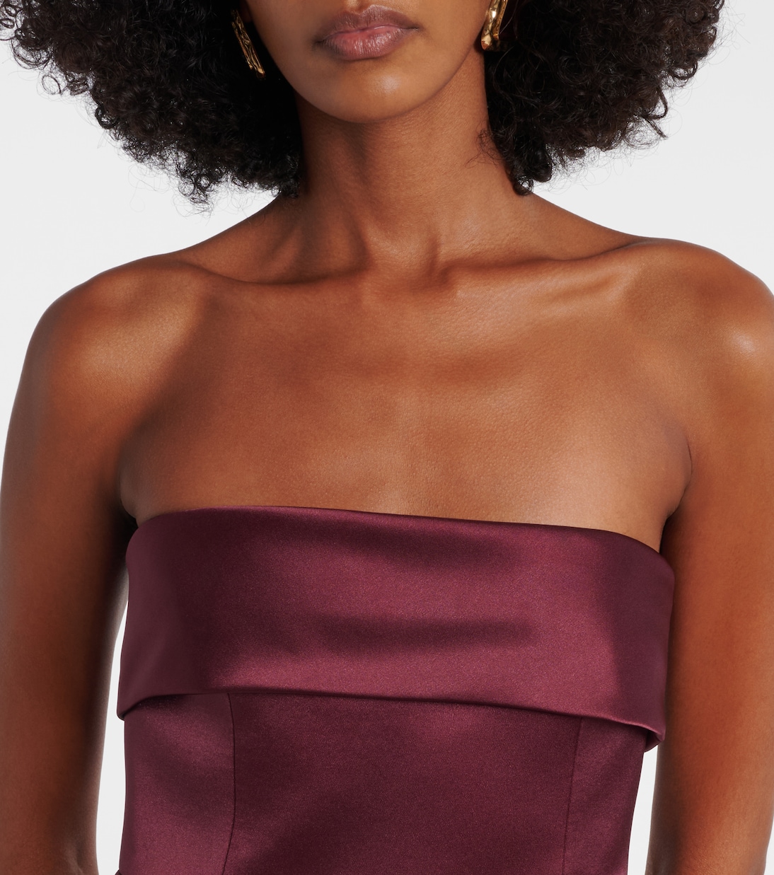 Abito lungo Rhea in raso | The New Arrivals Ilkyaz Ozel