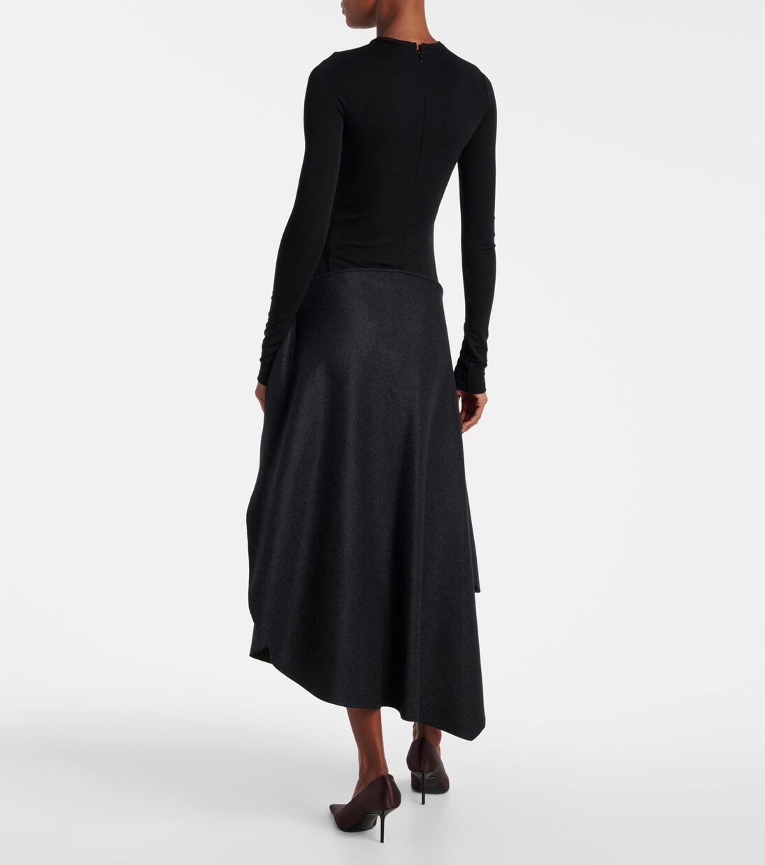 Robe midi asymétrique | Victoria Beckham