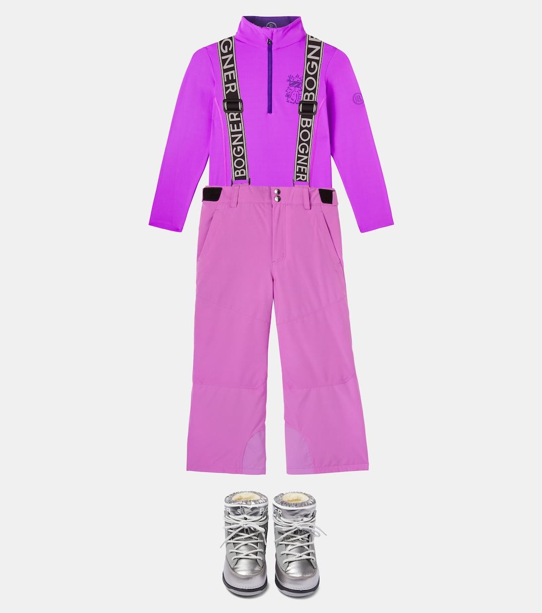 Ida printed half-zip technical top | Bogner Kids