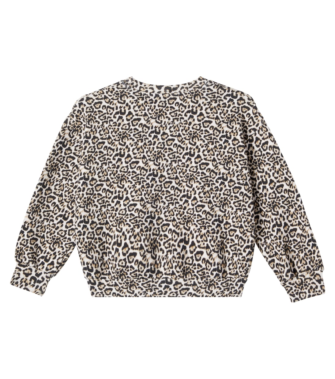Leopard-print logo cotton sweatshirt | The New Society