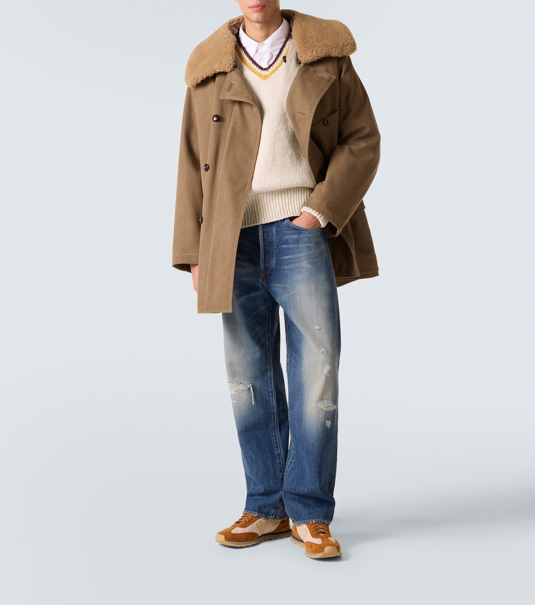 College wool and cashmere sweater | Visvim