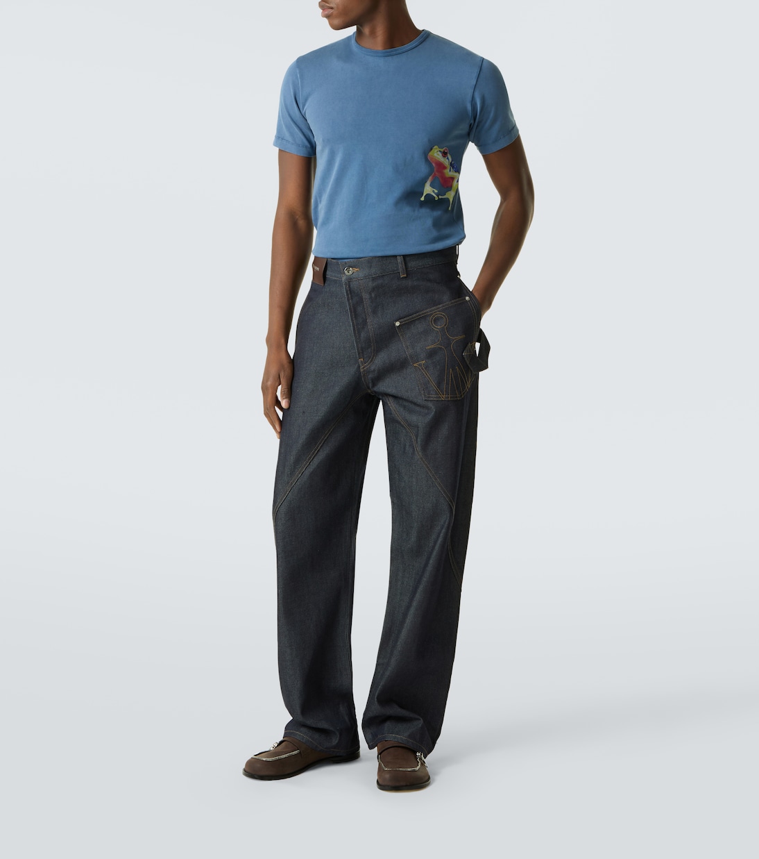 Printed cotton jersey T-shirt  | JW Anderson