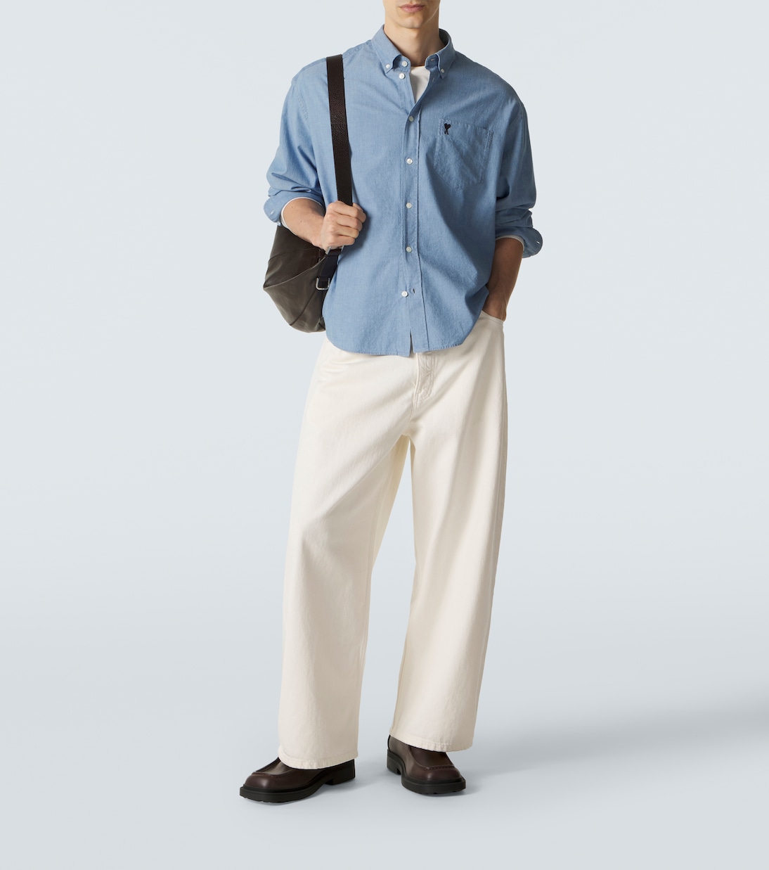 Ami de Cœur cotton chambray shirt | Ami Paris