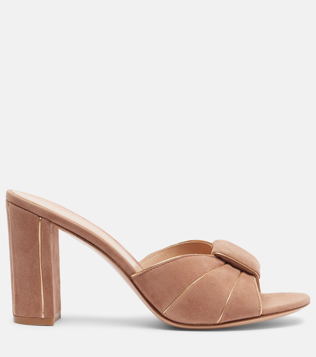 Pantoletten aus Veloursleder | Gianvito Rossi