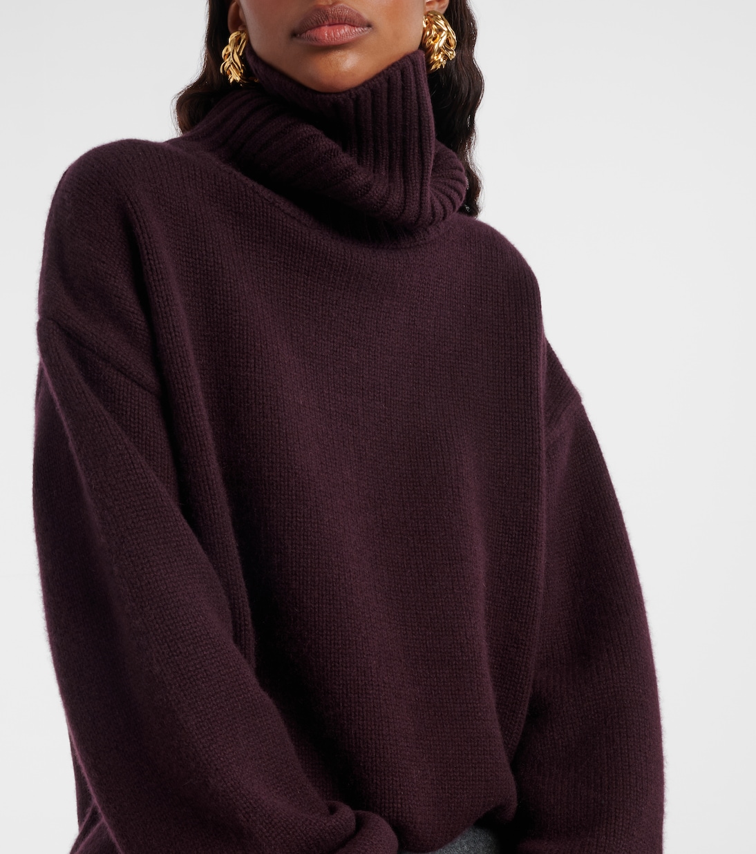 Oversize Xtra cashmere turtleneck sweater | Extreme Cashmere