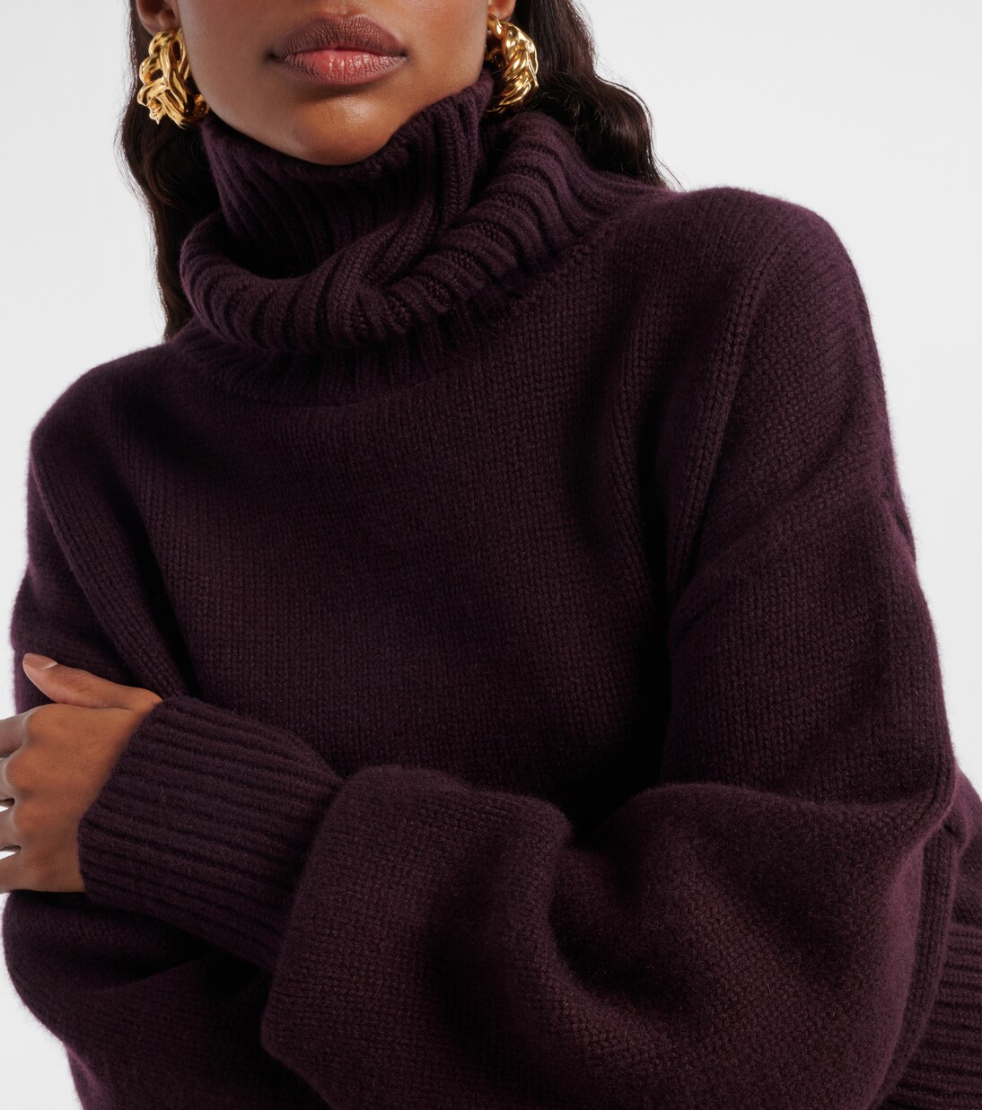 Oversize Xtra cashmere turtleneck sweater | Extreme Cashmere