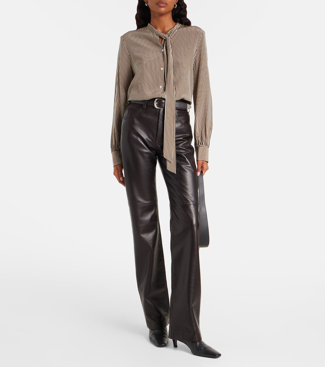Leather bootcut pants | Nili Lotan