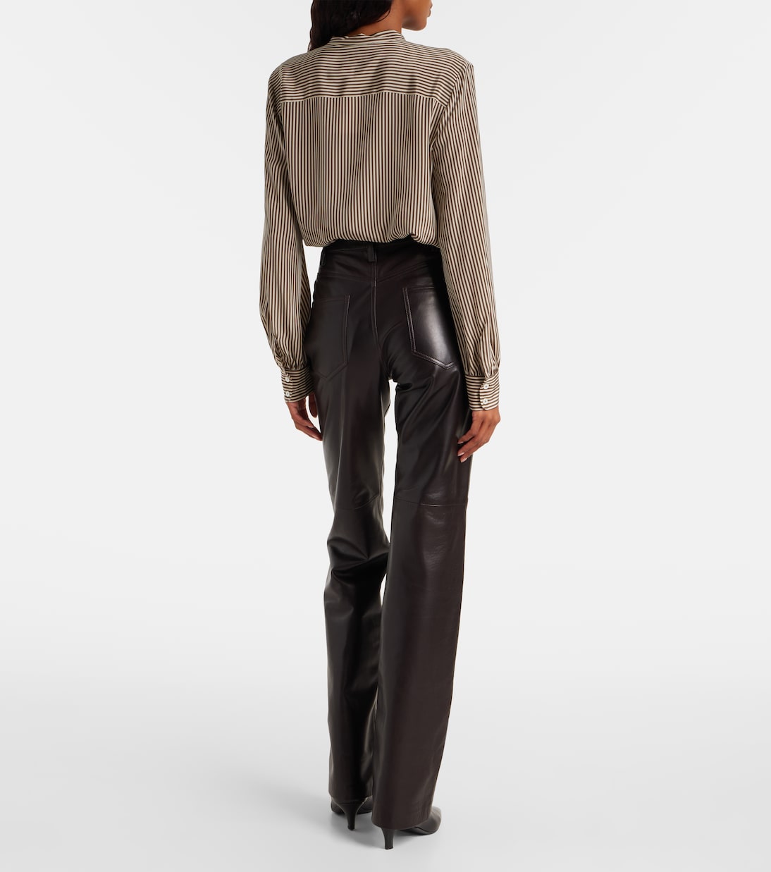 Leather bootcut pants | Nili Lotan