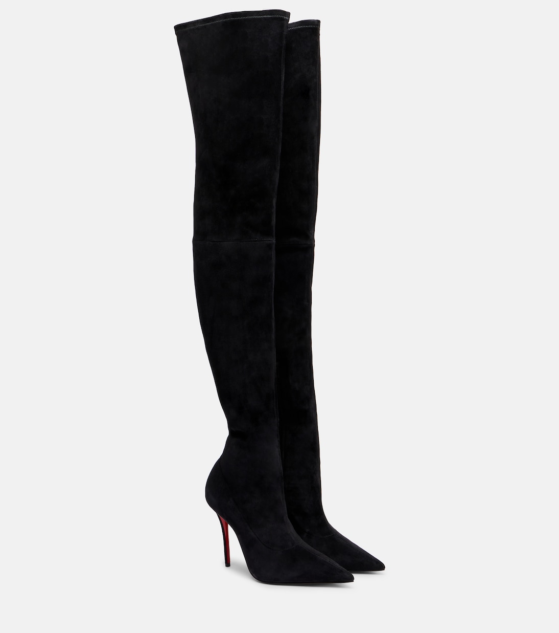 Overknee-Stiefel Miss Z 100 aus Veloursleder | Christian Louboutin