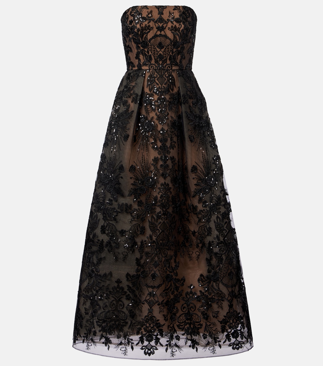 Bestickte Robe mit Pailletten | Elie Saab