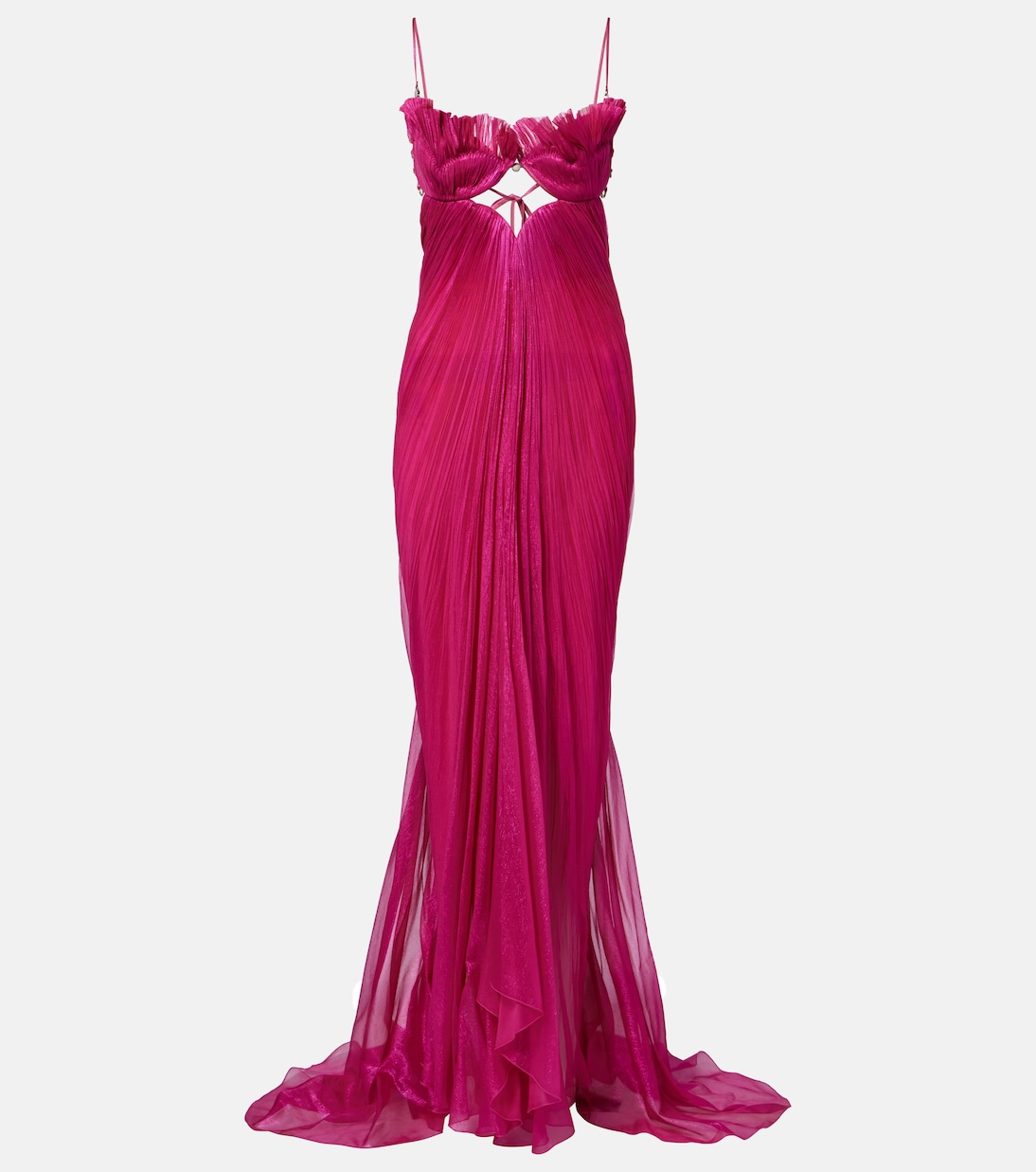 Lupita draped silk gown | Maria Lucia Hohan