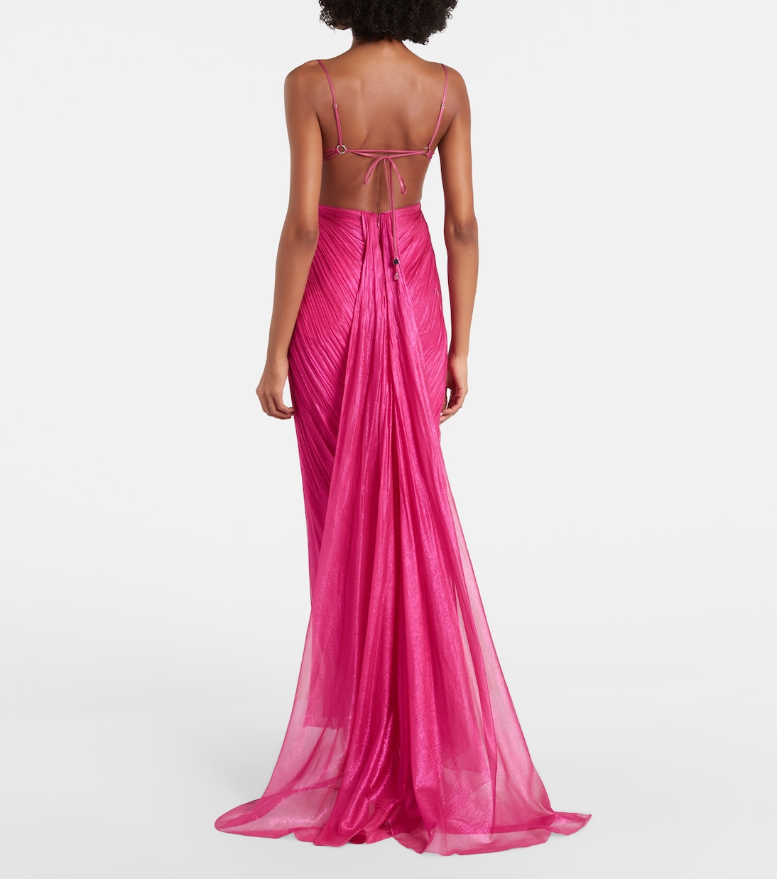 Lupita draped silk gown | Maria Lucia Hohan