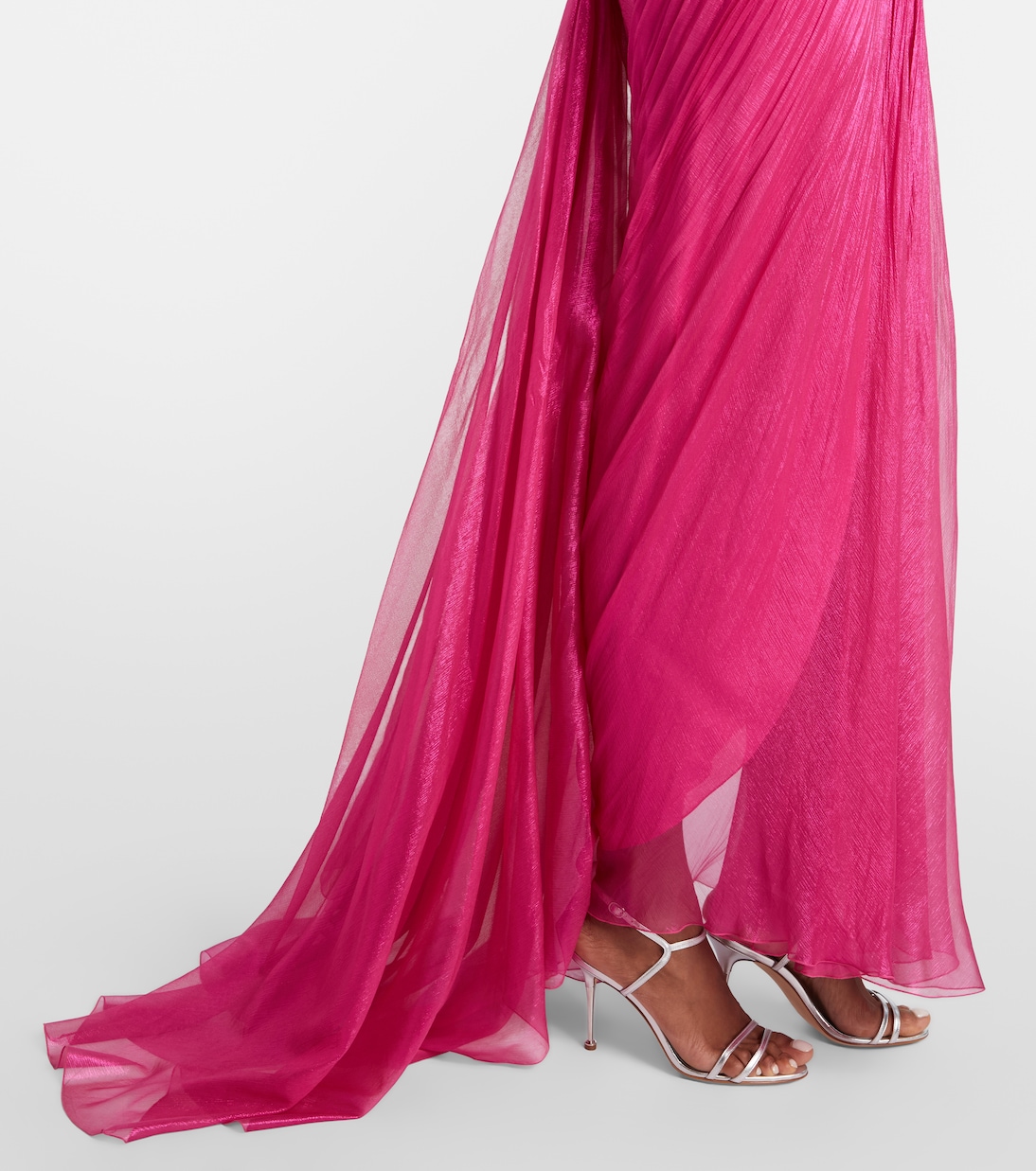 Lupita draped silk gown | Maria Lucia Hohan