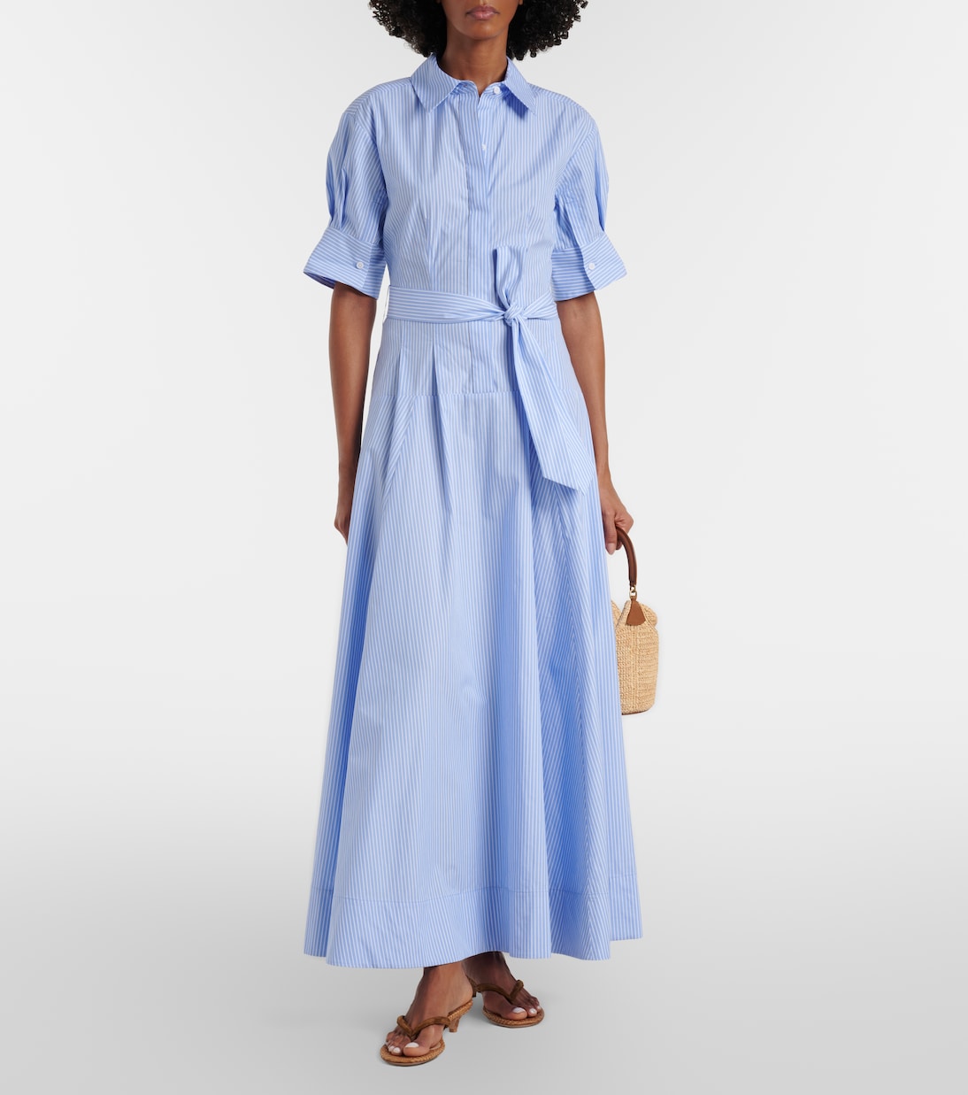 Truman striped cotton maxi dress | Simkhai