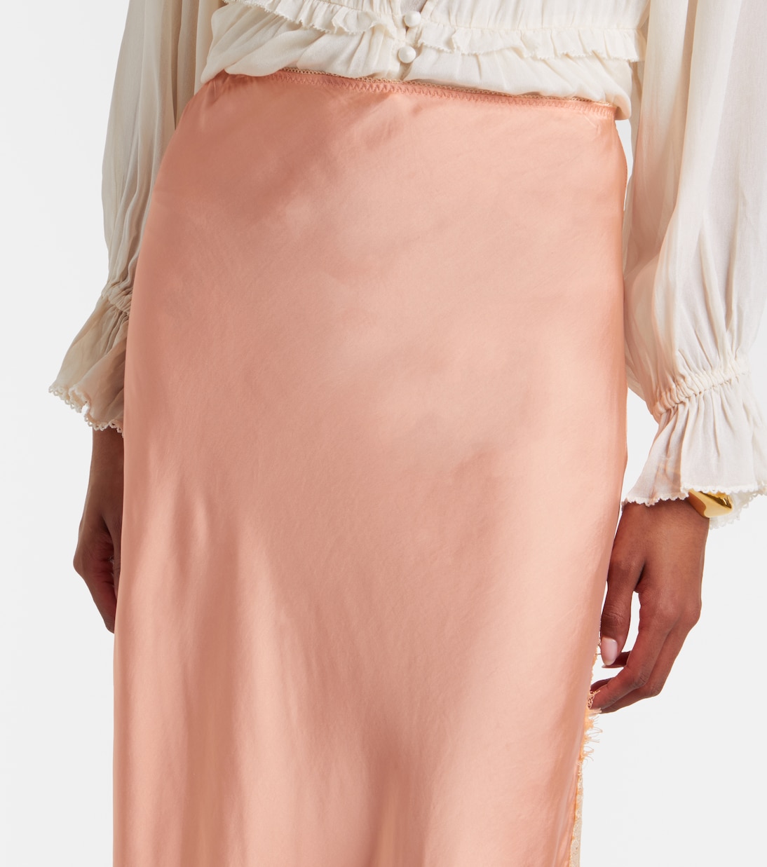 Bianca halterneck satin minidress | Poupette St Barth