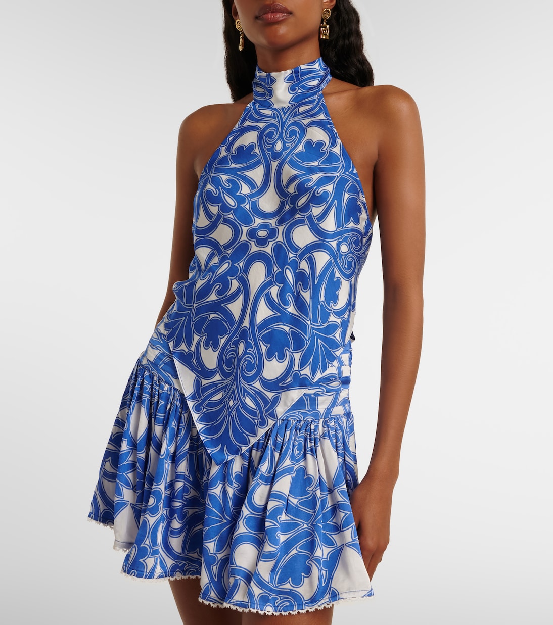 Guilia printed halterneck top | Poupette St Barth