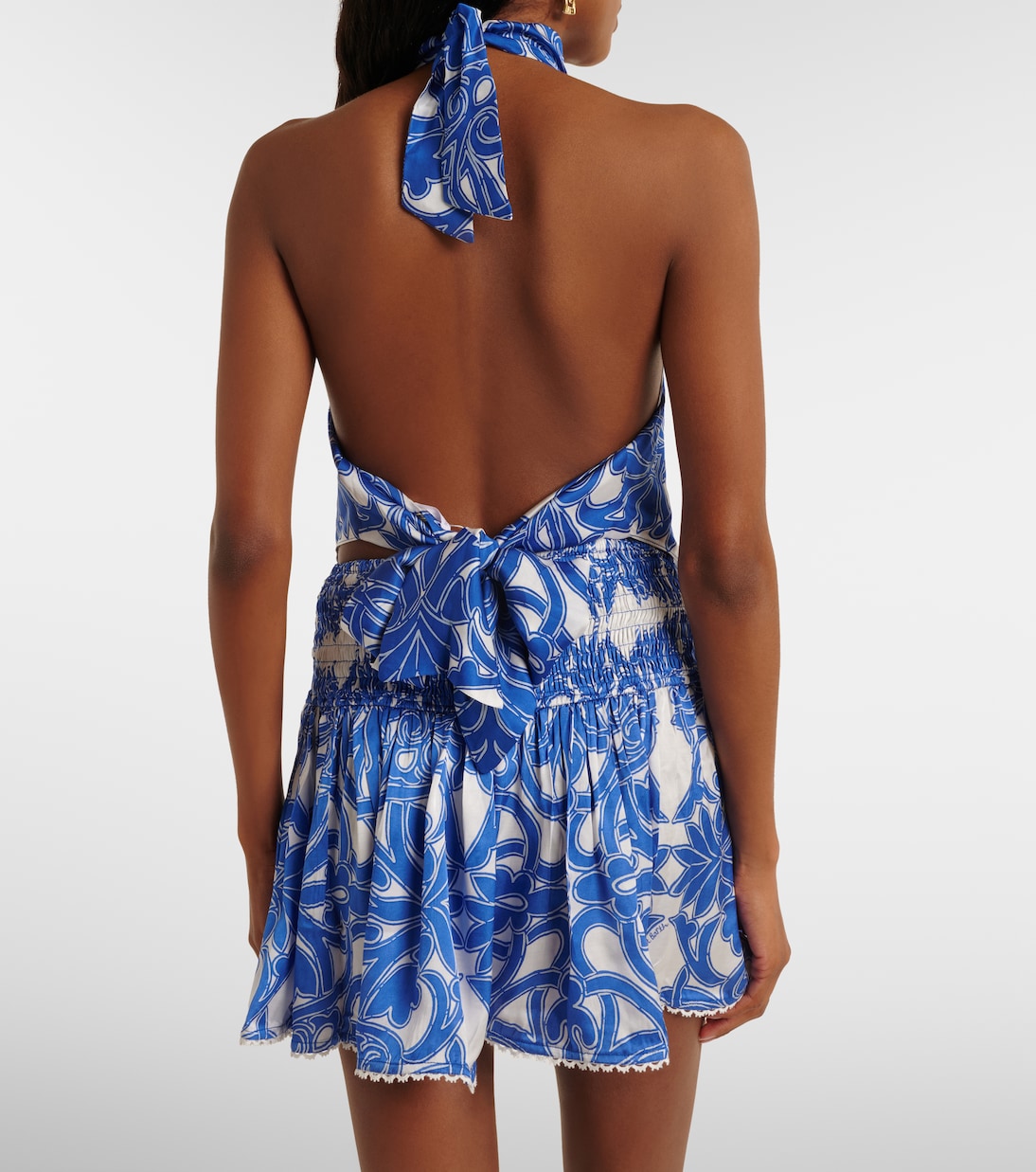 Guilia printed halterneck top | Poupette St Barth