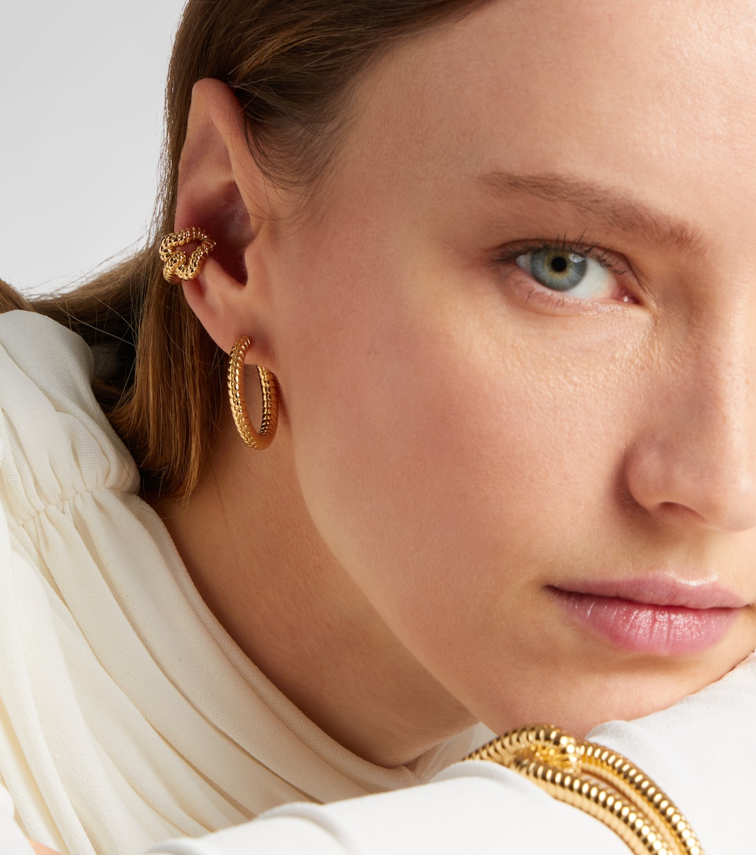Madison Avenue gold-plated ear cuff | Jennifer Fisher