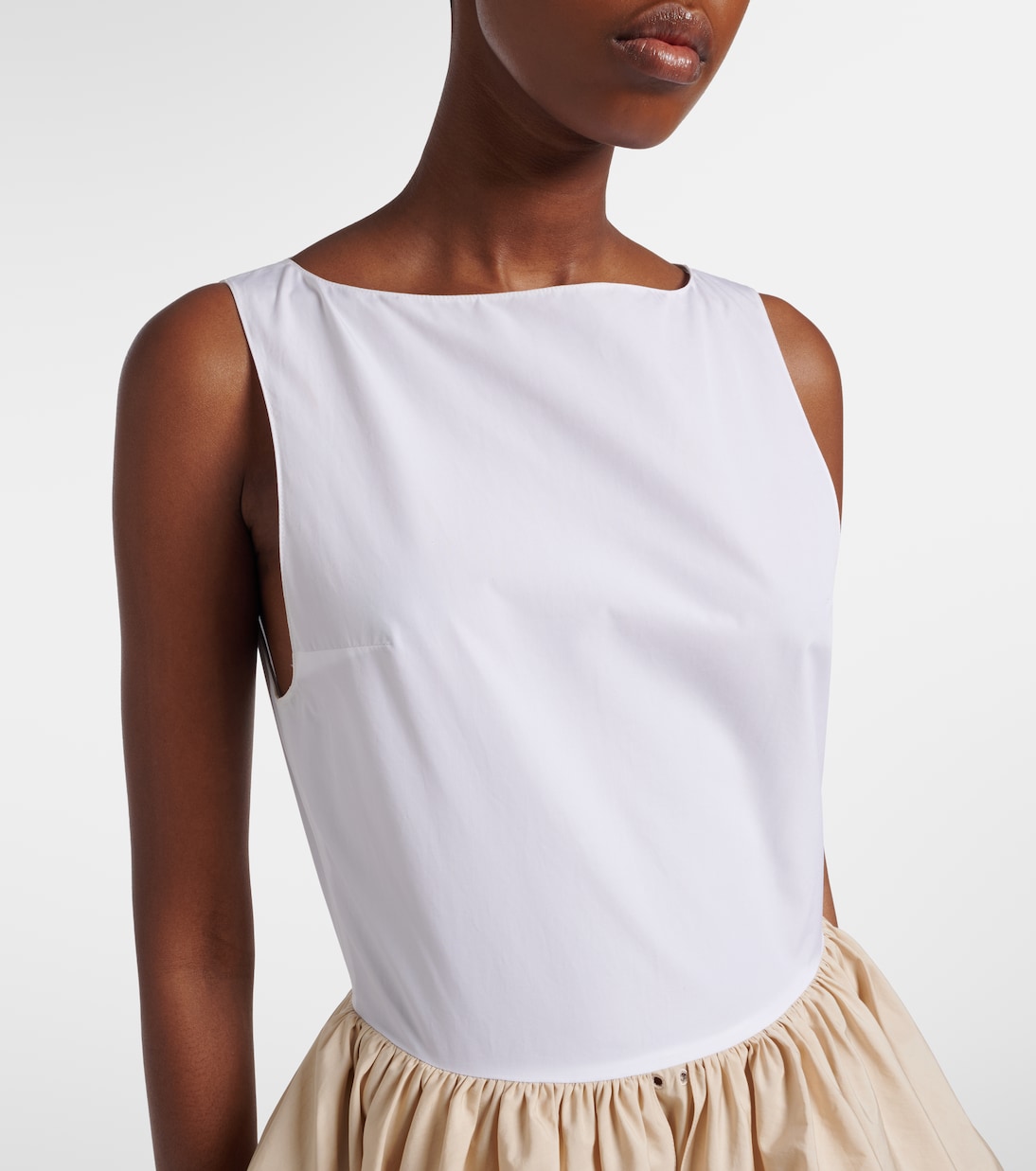 Paula's Ibiza cotton poplin midi dress | Loewe