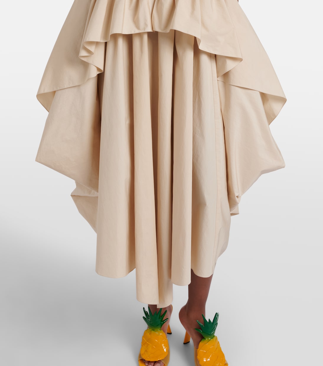 Paula's Ibiza cotton poplin midi dress | Loewe