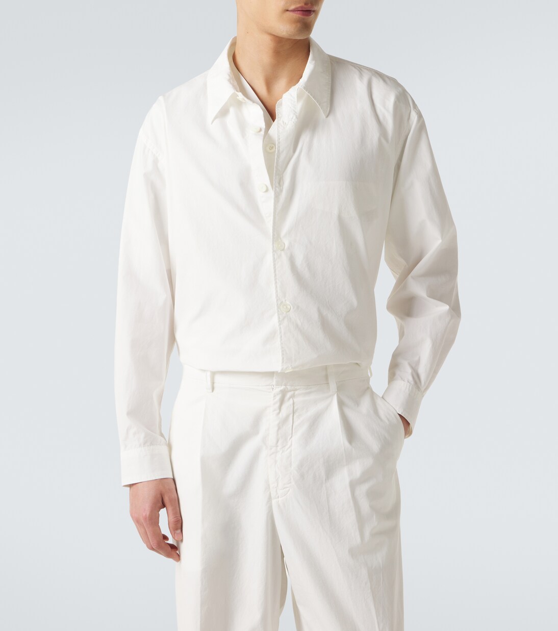 Cotton poplin shirt | Auralee