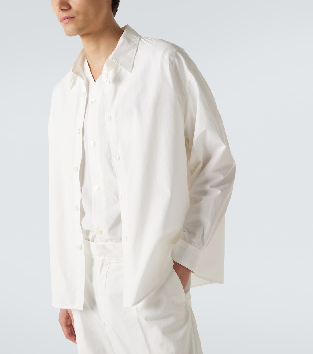 Cotton poplin shirt | Auralee