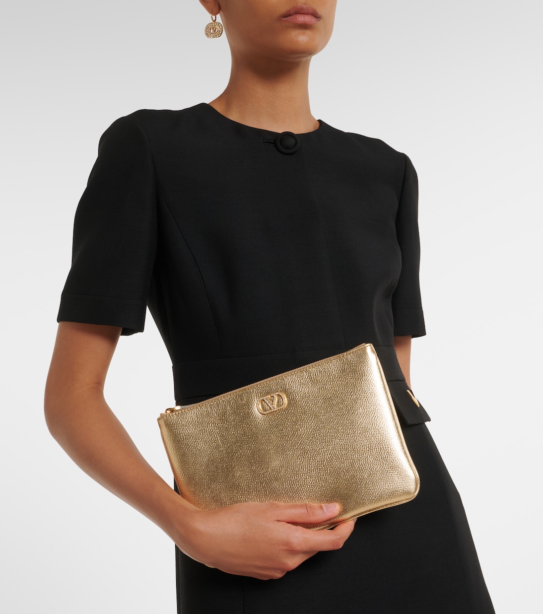 VLogo Signature Small embellished pouch | Valentino Garavani