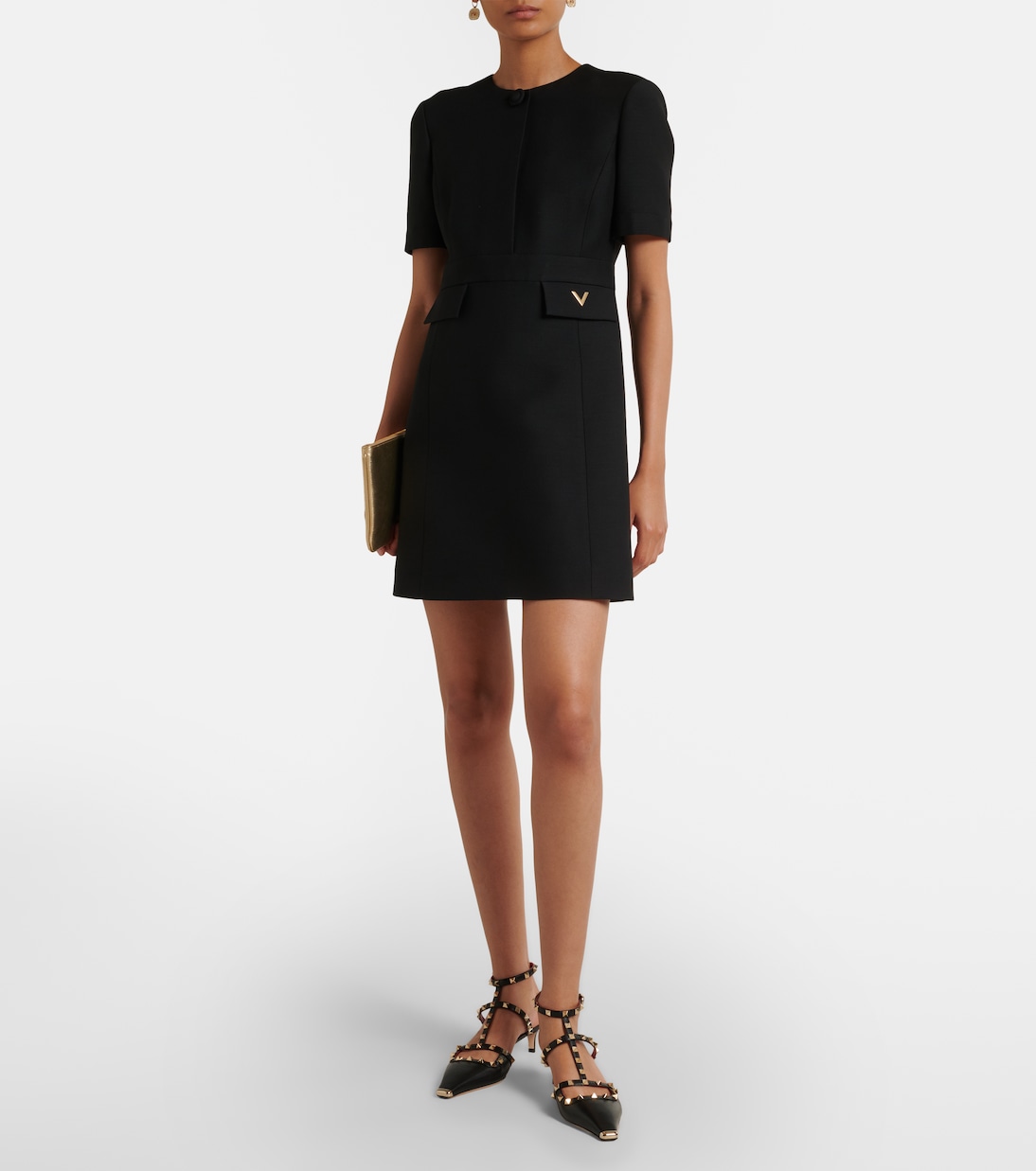 VLogo Signature Small embellished pouch | Valentino Garavani