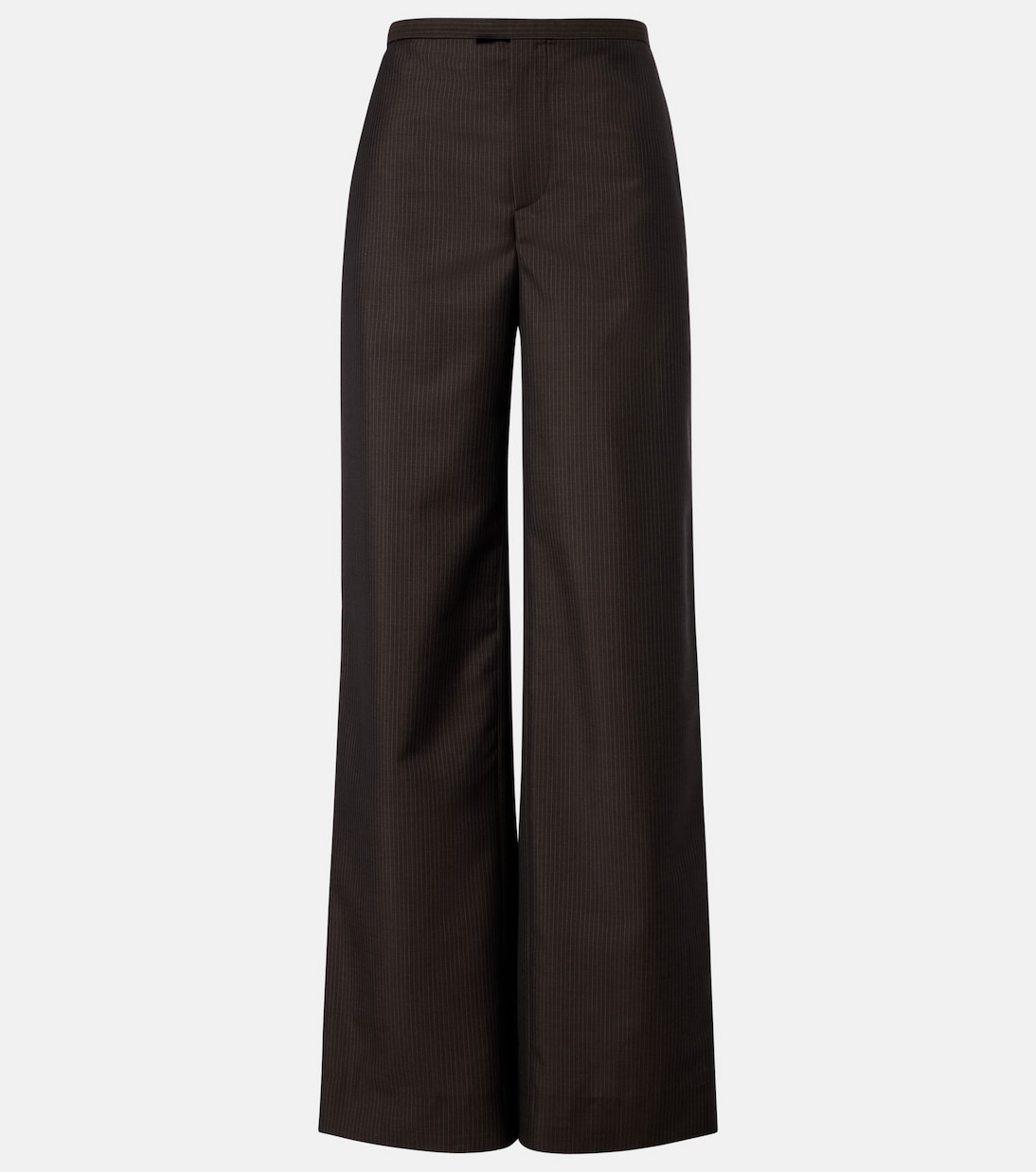 Pinstripe wool and mohair wide-leg pants | Gucci