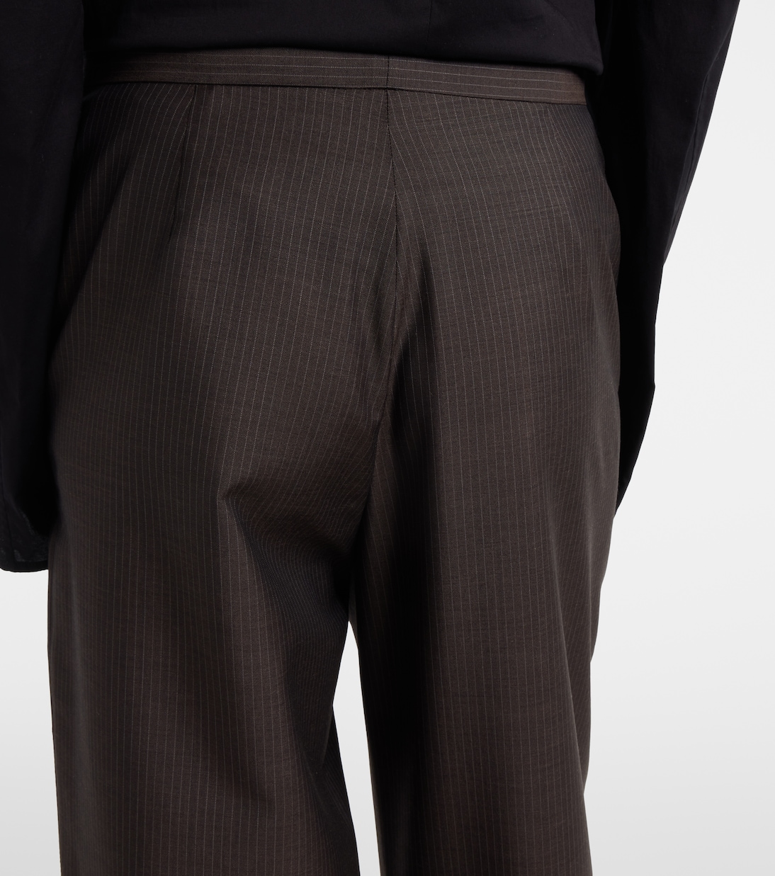 Pinstripe wool and mohair wide-leg pants | Gucci
