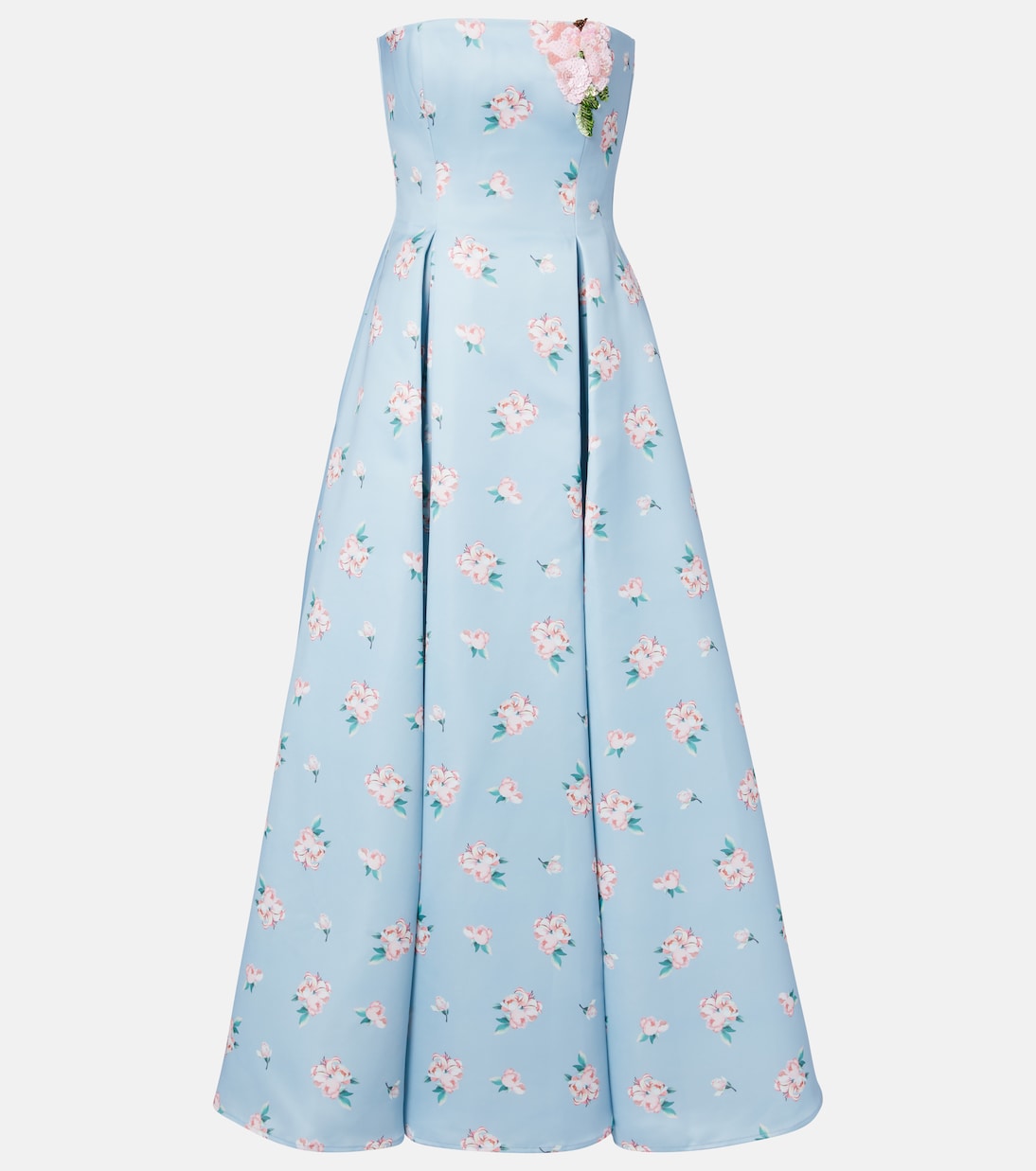 Nora floral bustier gown | Leo Lin