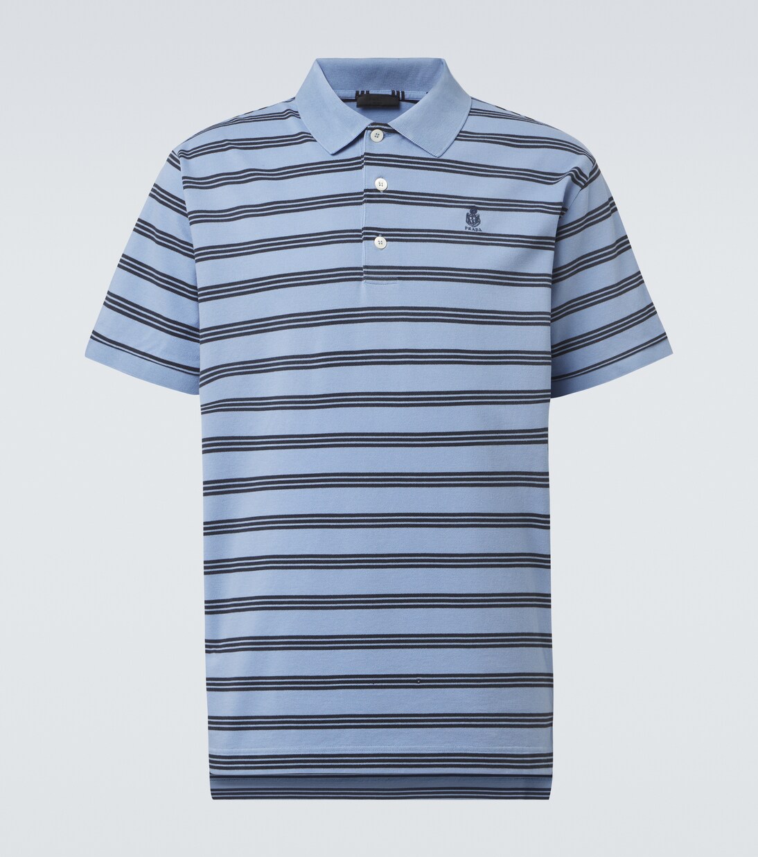 Striped cotton polo shirt | Prada