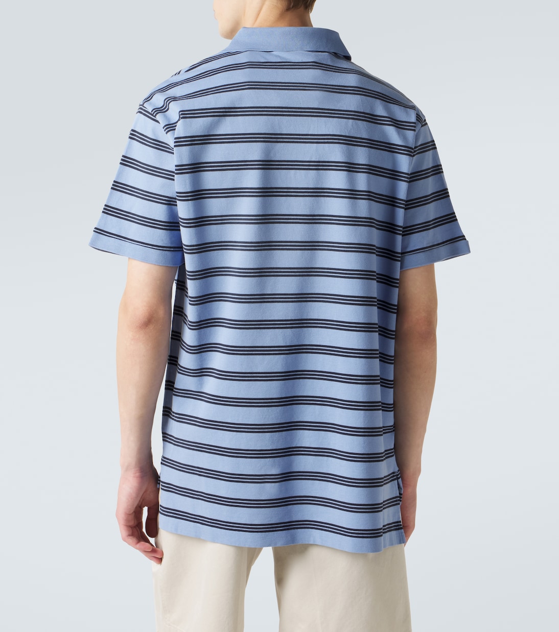Striped cotton polo shirt | Prada