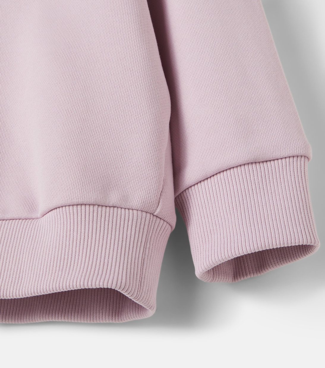 Logo embroidered cotton jersey hoodie | Versace Kids