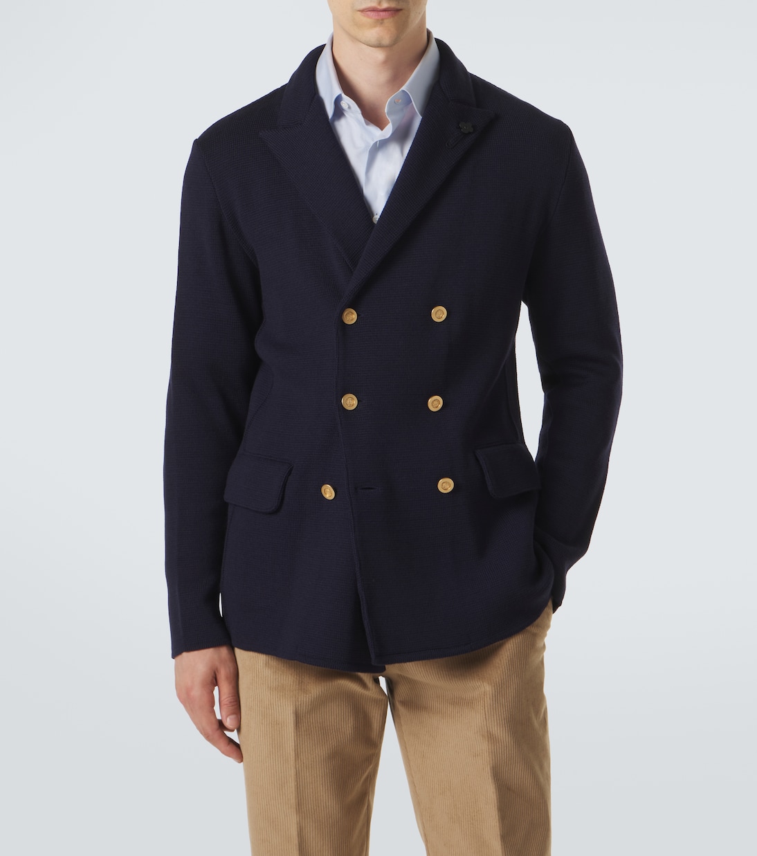 Blazer doppiopetto in lana vergine | Lardini