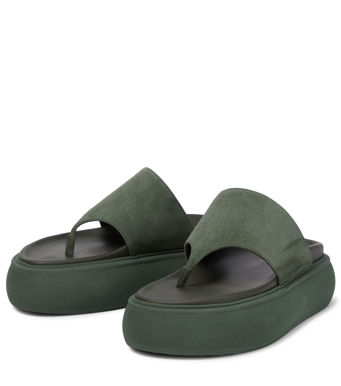 Sandalen Selene aus Veloursleder | The Attico