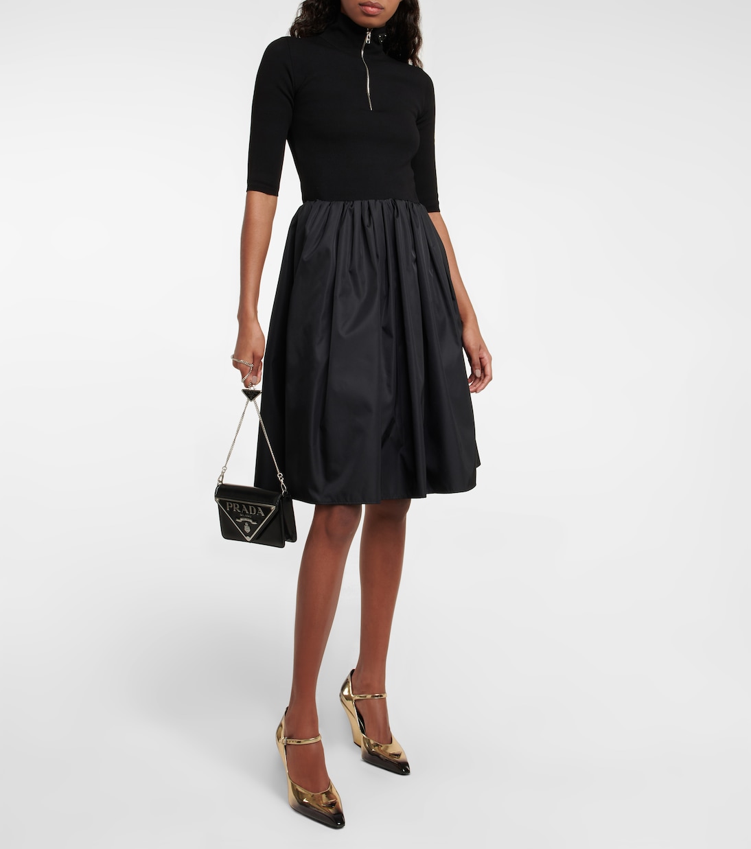 Schultertasche Mini aus Leder | Prada