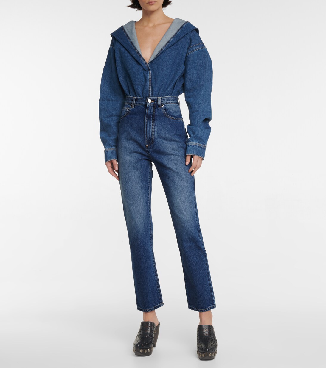 Denim bodysuit | Alaïa