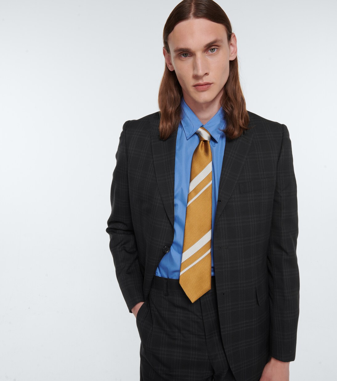 Blazer en laine à carreaux | Comme des Garçons Homme Deux