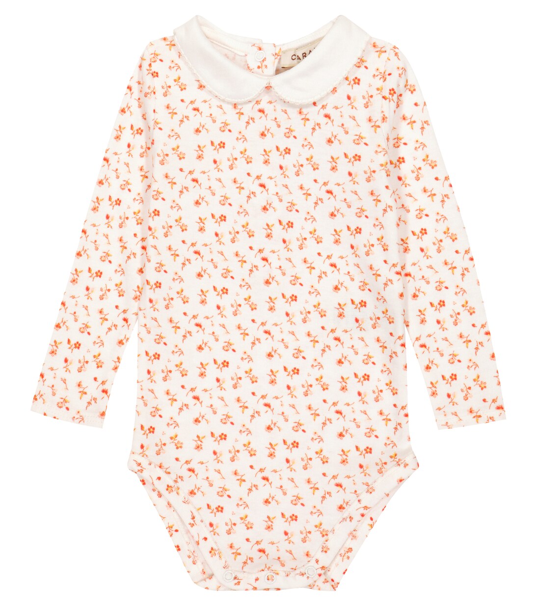 Baby Bedruckter Body Limpet aus Baumwolle | Caramel